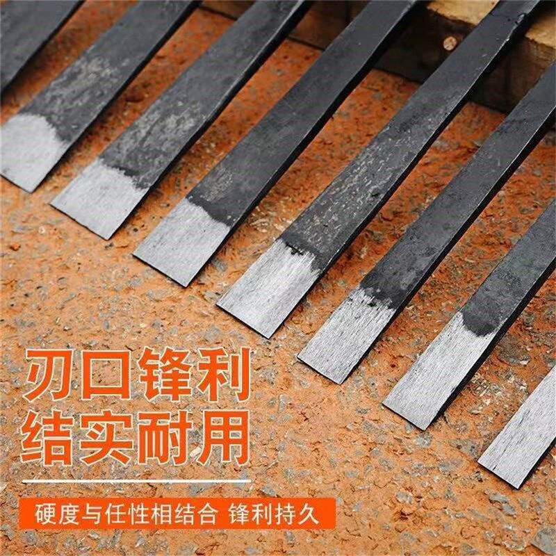 热销手工锻打木工凿子特钢木工工具大全木柄钢凿木匠平凿扁凿扁铲