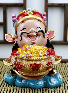 热销财神爷摆件客厅招财进宝财源广进五路财神家用装饰品店铺开业