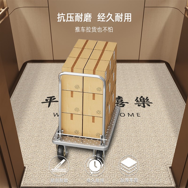 热销电梯轿厢地垫可定制入户门口免洗可擦脚垫2025款加厚耐磨地毯