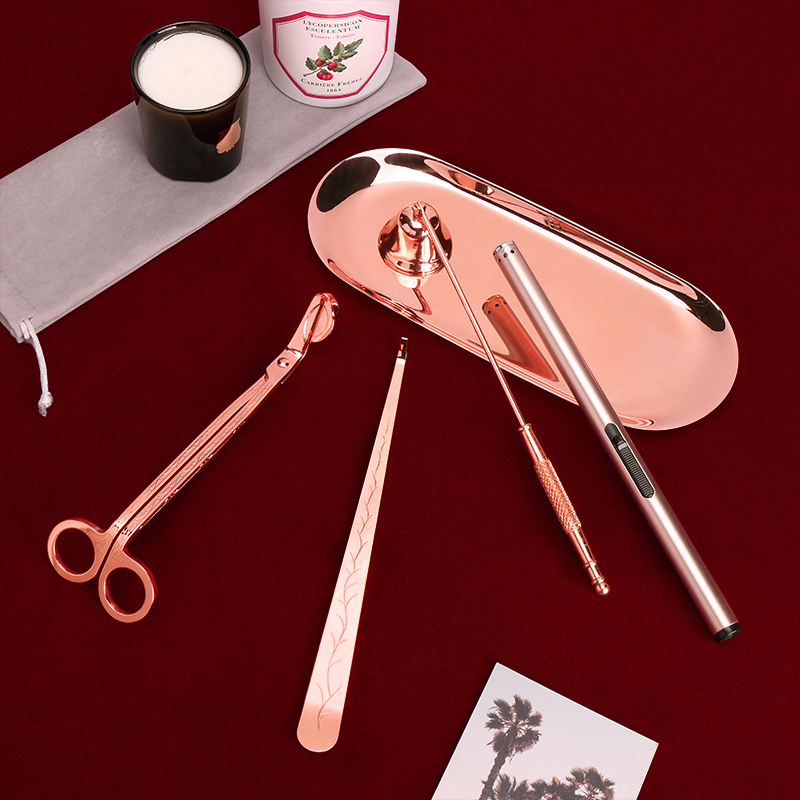 热销香薰蜡烛工具套装点燃灭火灭烛usb充电充气打火机电子点火器