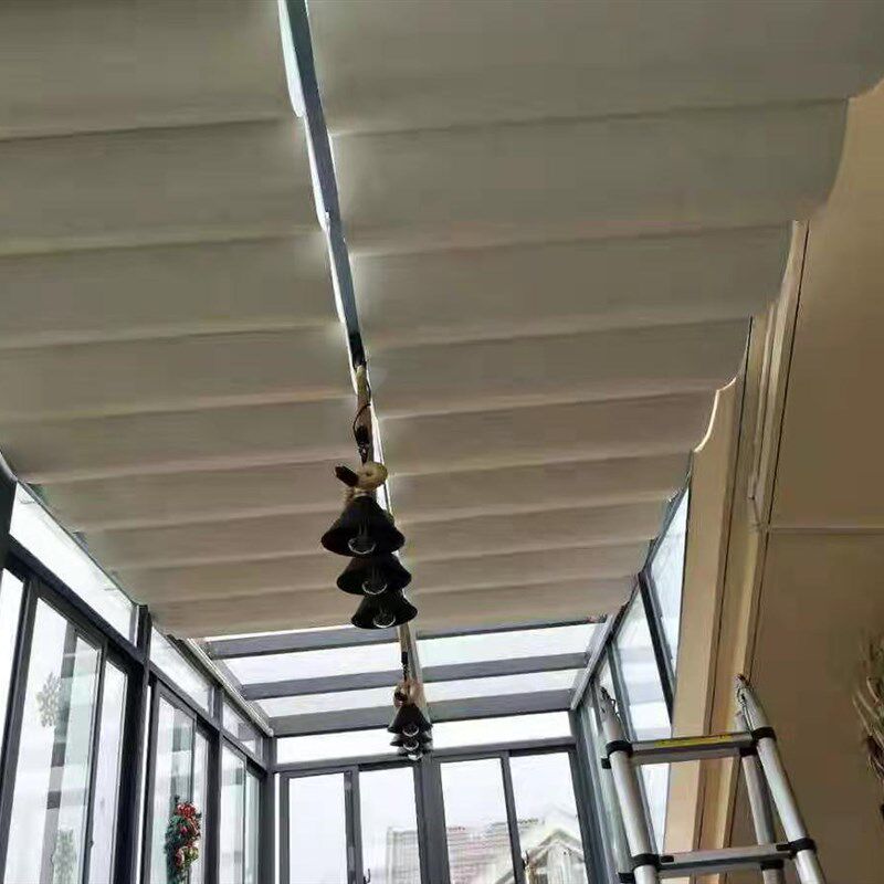 热销阳光房窗帘 遮阳帘 隔热窗帘 玻璃房顶天棚  天窗电动遮阳布