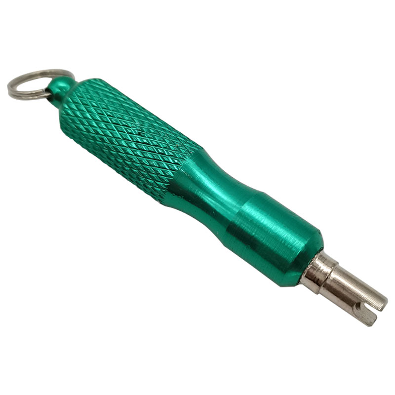 热销钥匙扣气门芯扳手汽车轮胎气嘴钥匙不锈钢气门芯放气拆装维修