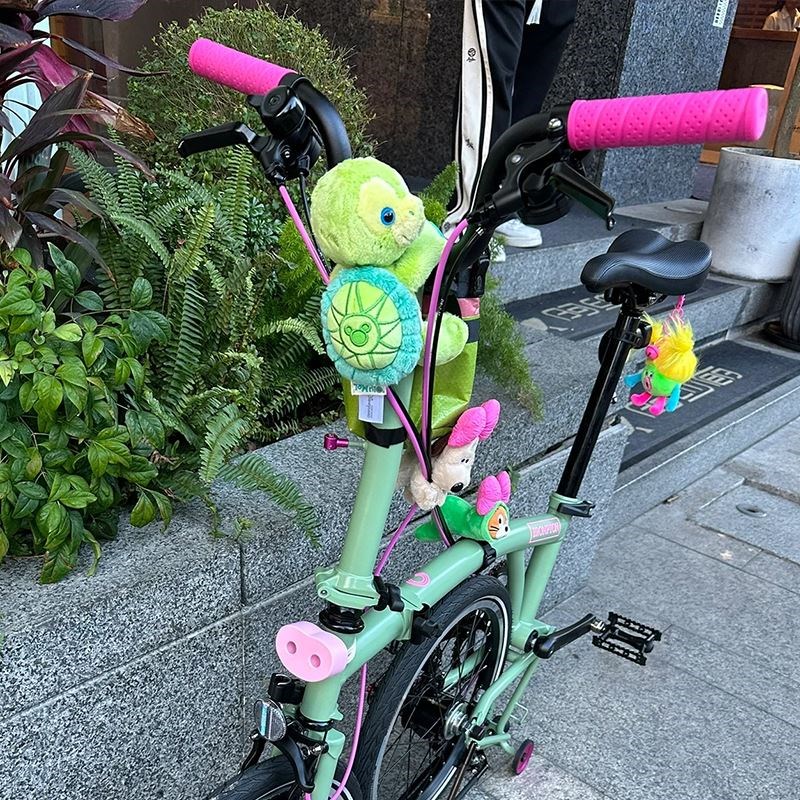 热销杰瑞鼠小布自行单车装饰小配件改装趴趴玩偶骑行装备配饰BROM