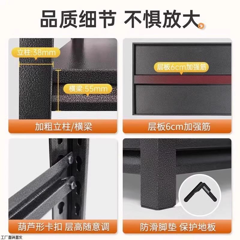 热销家用置物架多层收纳架超市货架落地阳台卧室简易储物架储藏室