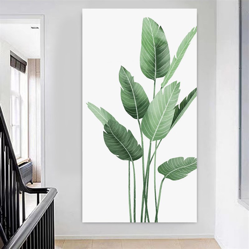 热销北欧ins热带雨林绿植背景墙布卧室客厅玄关装饰长挂布壁挂毯