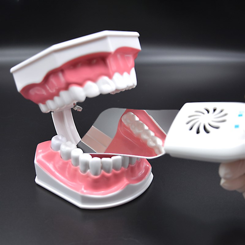 热销牙科正畸反光镜带灯防雾口腔不锈钢板套装手柄口内拍照拉钩内