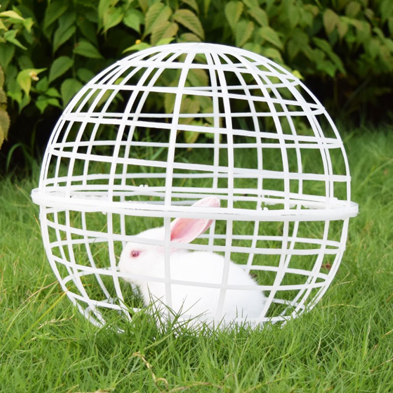 热销网红走地鸡笼子塑料球形鸡笼圆形兔笼可滚动景区走动觅食散养