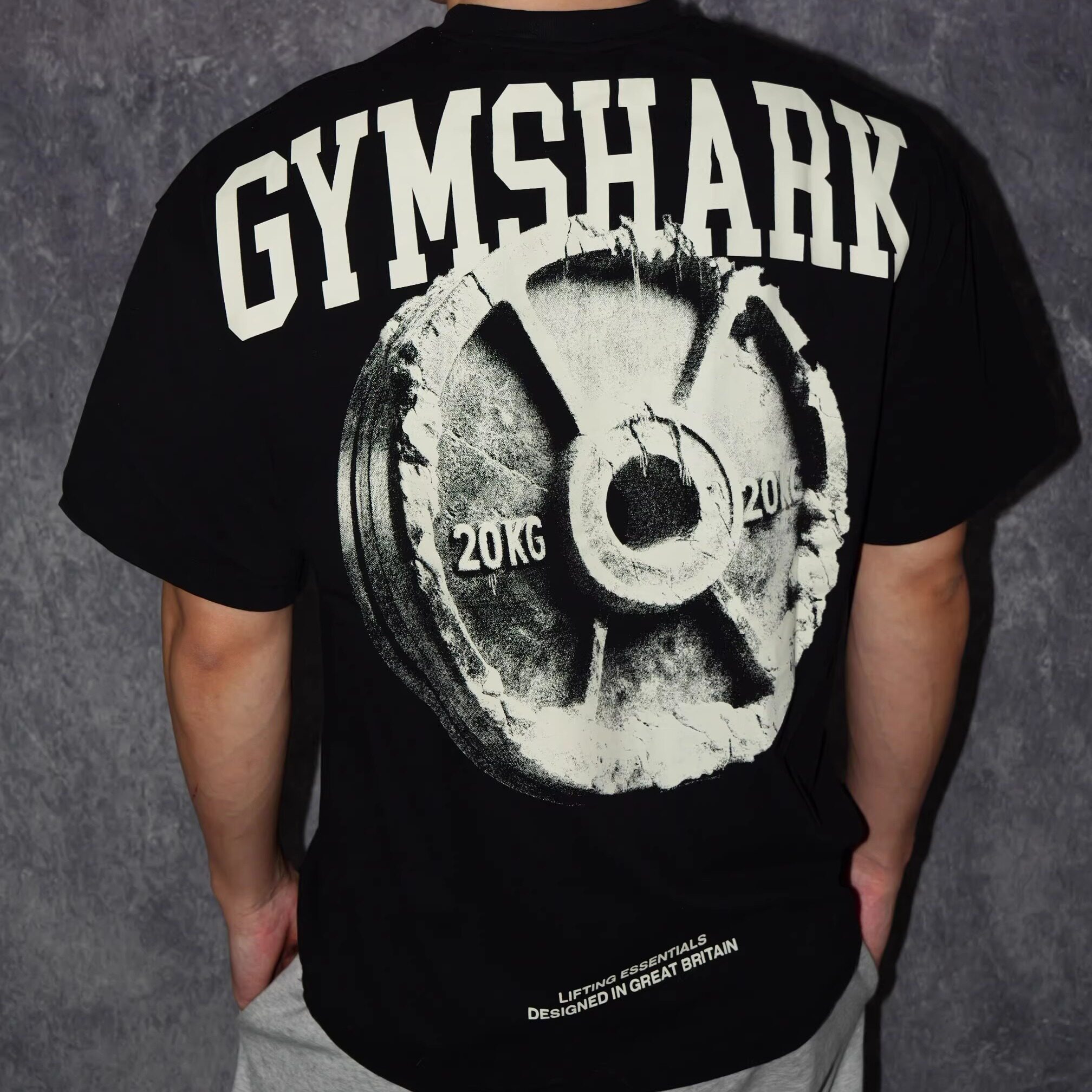 鲨鱼短袖男女同款T恤健健身运动