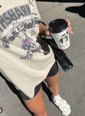 TT WOLVES独家!超柔软舒适！男女同款夏季宽松健身运动水洗T恤S12