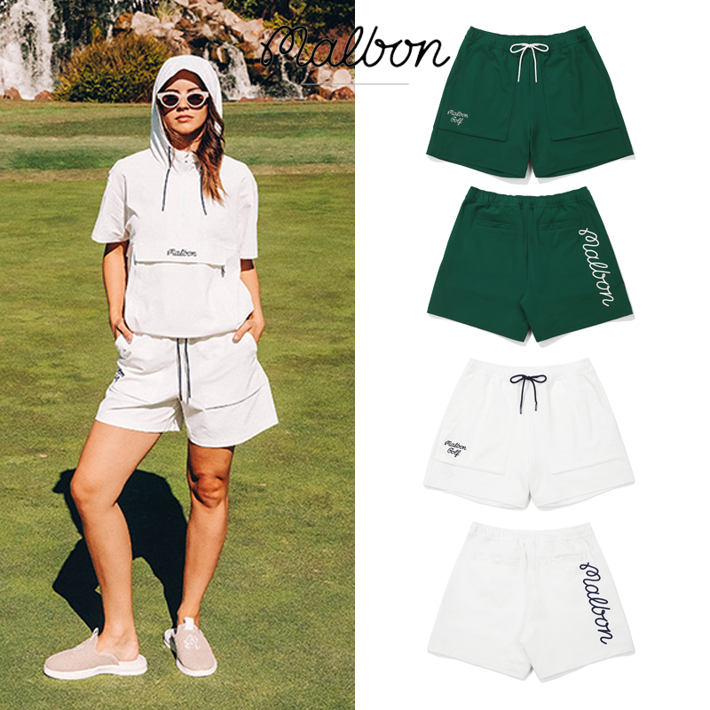 MALBON高爾夫運動女士松緊腰球褲