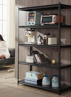 9YW货架黑色家用仓库仓储物架阳台展示铁架置物架多层超市杂