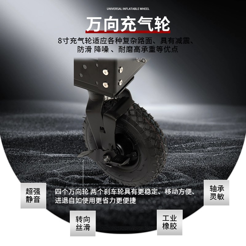 热销多功能导演车摄影器材收纳车剧组手推车棚拍车摄影车片场监视