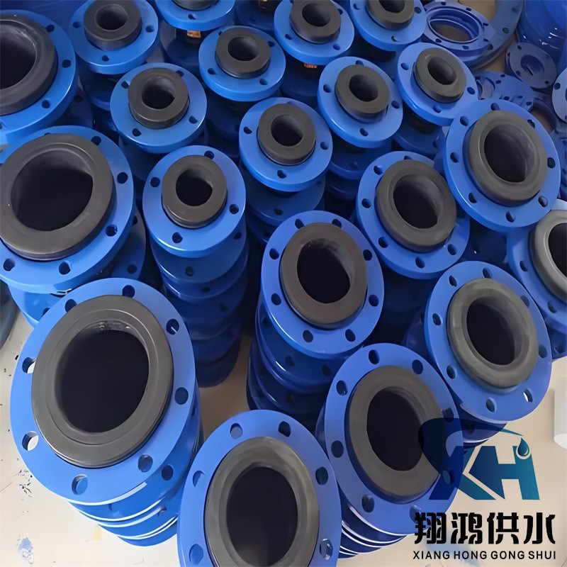 热销橡胶软接头膨胀节不锈钢可曲挠法兰软连接管道减震器避震喉
