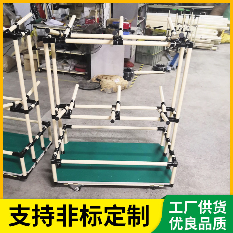 精益管手推车线棒周转车复合管挂线架电源线周转车厂家供应