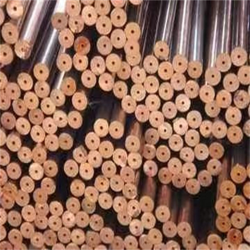 TP2紫铜管散热冷凝器用内螺纹铜管翅片铜管脱油脱脂铜管加工