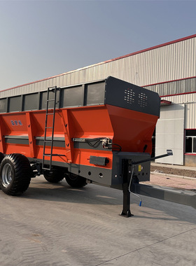 16方双竖绞龙撒肥机 干湿粪 冻块硬块粪肥的抛洒 破碎力强