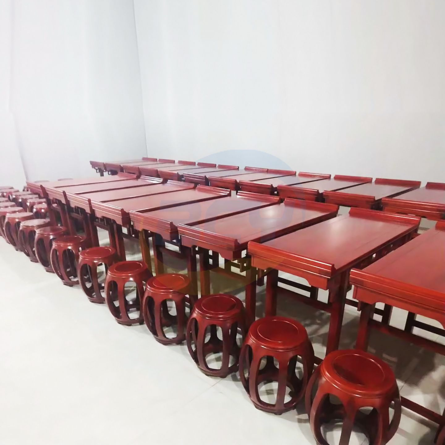 管帽椅 太师椅 圈椅圆鼓凳马鞍桌凳实木仿古书法桌古琴桌国学桌椅