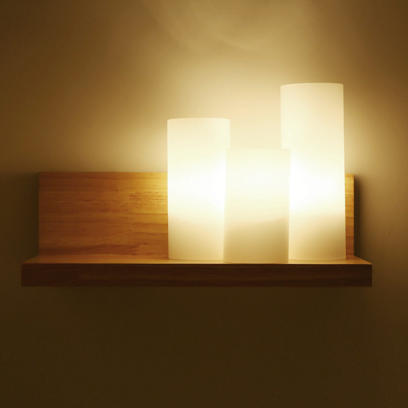 北欧简约实木LED壁灯高品质