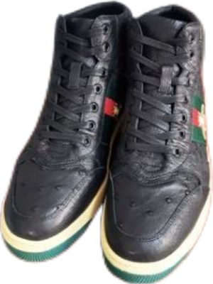 南非正宗驼鸟皮 欧洲流行高帮滑板鞋黑色insins爆款s 假一赔四