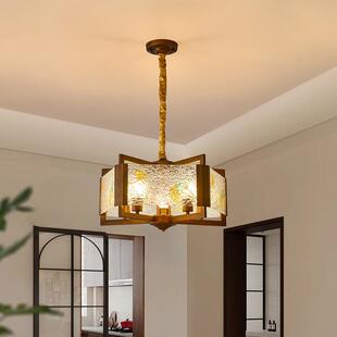中古风复古客厅灯美式大厅灯2025年新款宋式美学高端法式餐厅吊灯