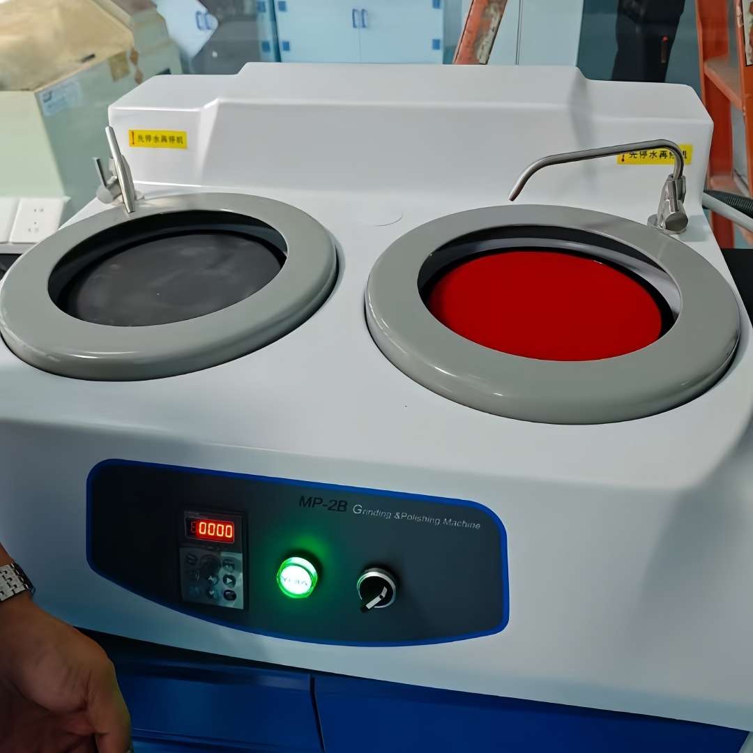 MP-2B双盘无级变速金相试样磨抛机 台式金相研磨抛光半自动磨抛头