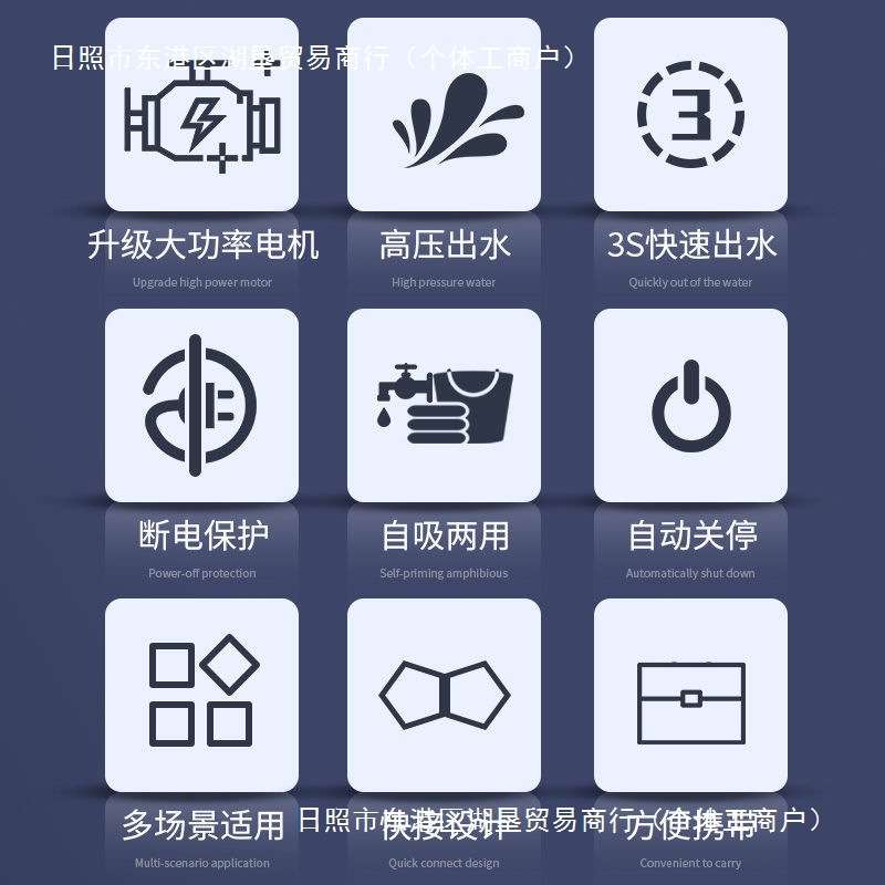 普兰迪家用高压洗车机220V洗车清洗机刷车水泵便携洗车水