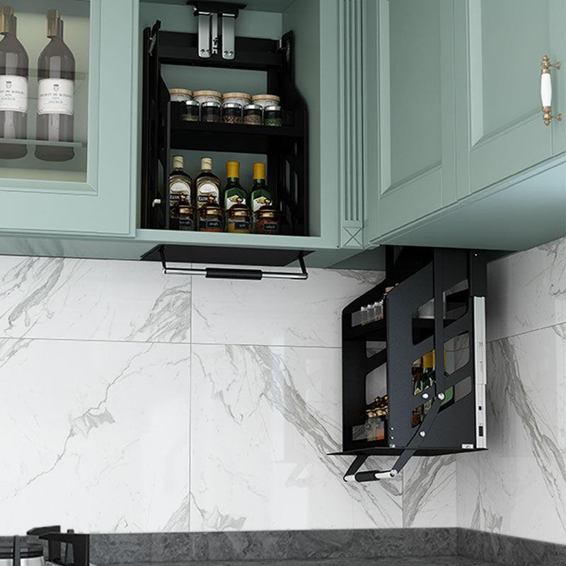 6wp吊柜升降拉篮上下拉式调料篮垂直升降调味置物架厨房下拉式置