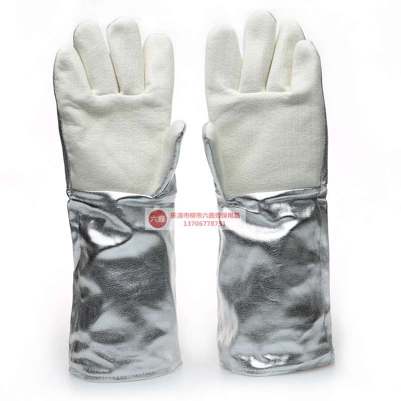 CASTONG卡司顿工业隔热防护手套铝箔耐高温劳保手套烤箱防烫手套