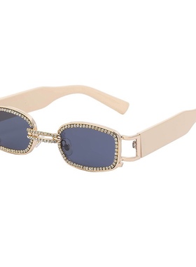 欧美复古凹造型新款个性太阳眼镜街头小框太阳眼镜男女款Vintage