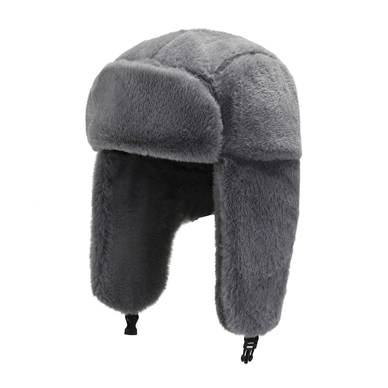 New White Women Hat Winter Faux Rabbit Fur Bomber Hats Earfl
