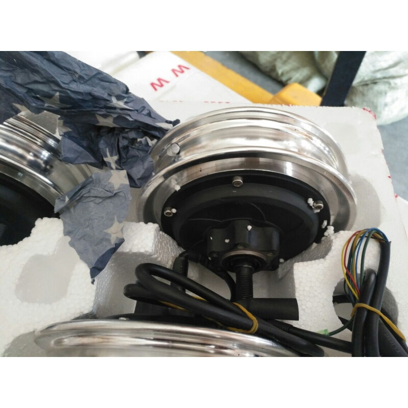 新品电动滑板车电动脚踏车10寸无刷马达无刷轮鼓电机带霍尔线36V