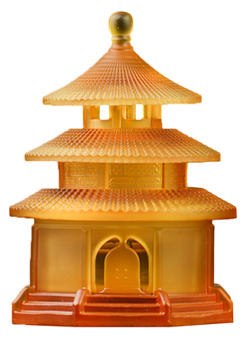 琉璃天坛塔香炉摆件家用檀茶道家居客厅装饰品香薰炉房间布置摆设