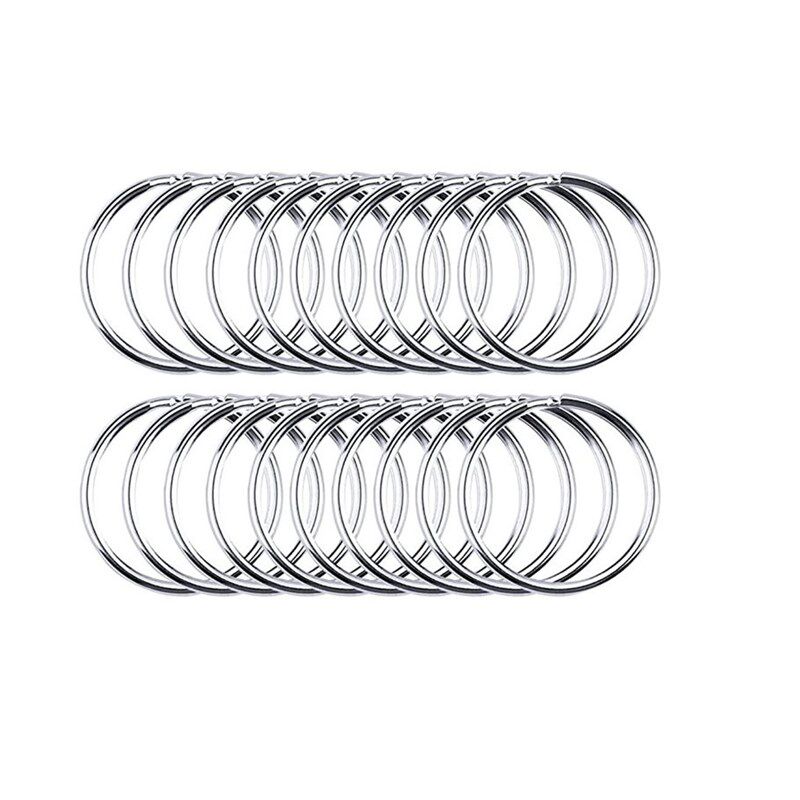 50 Pcs Alloy Key Chain Rings Swivel Clasps Lanyard Snap Hook