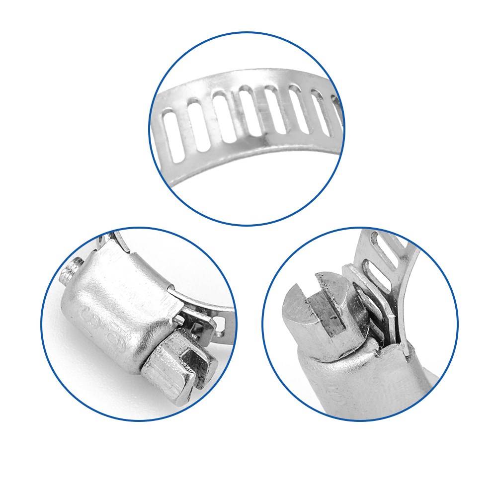 64pcs hose clamp adjustable 838mm worm gear hose clip set f