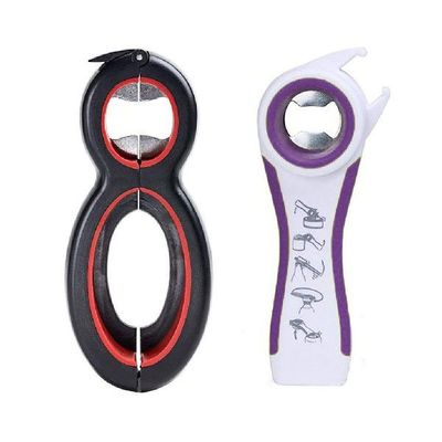 2Pcs Home Kitchen Multifunction Bottles Jars Cans Manual