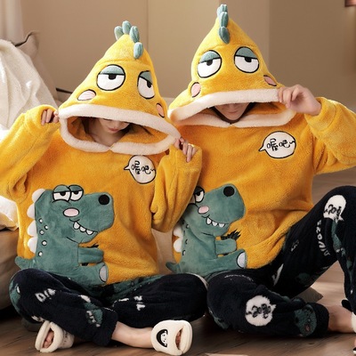 YESKIGU New Arrival Winter Pyjamas Women Men Coral?Fleece P