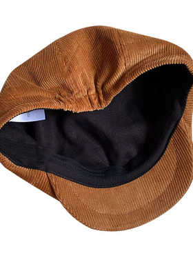 Retro Winter Caps For Men Corduroy Newsboy Hat Woman Flat Ca