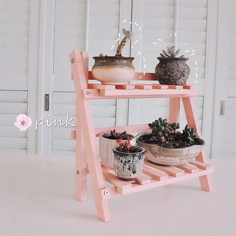 Multi Tier Flower Plant Holder Stand Rack Wooden Plant Shelf