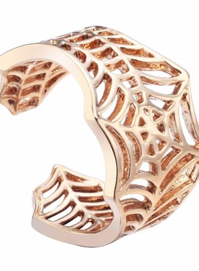 Kinitial Bat Rings Handmade Spider Web Animal Tail Puzzle Je