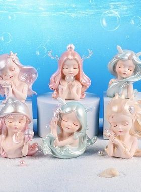 Stylish Mermaid Figurine 6 Styles Mermaid Statue