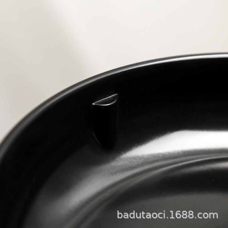 简约日式干泡茶盘密胺竹制茶台储水酒店旅行茶具家用沥水托盘logo