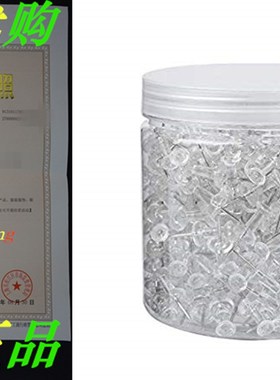 Folansy 400 Count Push Pins Standard Clear Thumb Tacks Clear