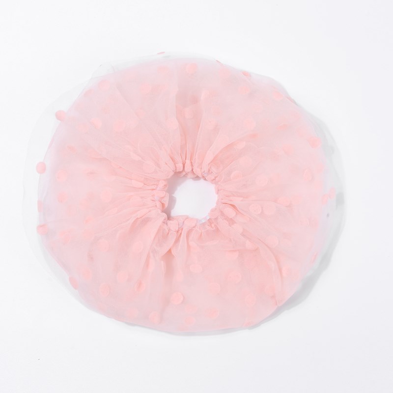 mona同款波点大肠发圈女超大头花网纱发饰头绳气质森系蕾丝发绳