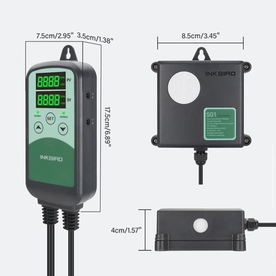 极速Inkbird ICC 500T with S01 Sensor Digital Programmable CO