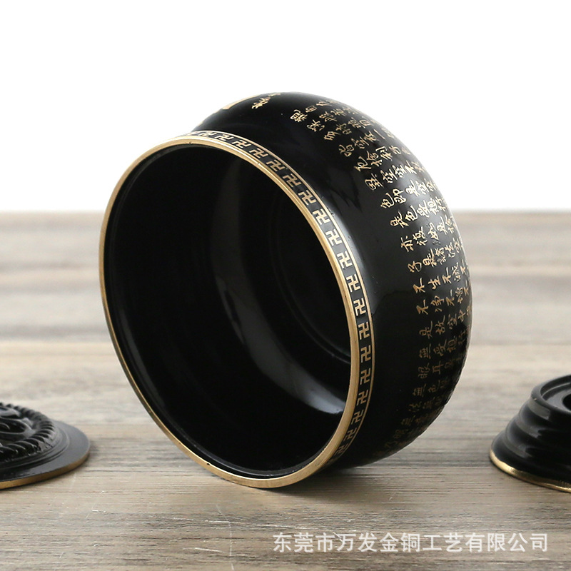 新福靓黄铜檀香炉塔香薰炉室内家用供佛环香炉香道净化空气茶道品