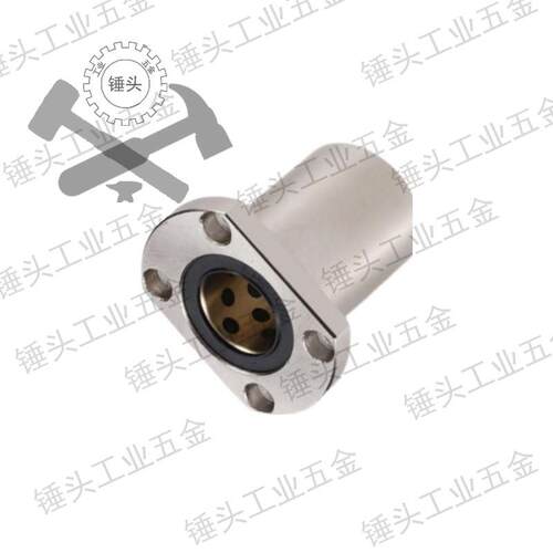 好货直线轴承对边法兰加长石墨铜套外钢内铜OFZ96-d10 13 16 20 2