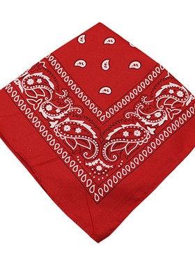 Bandana kerchief Unisex Hip Hop Black Hair Band Neck Scarf S