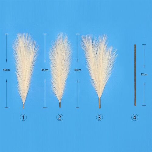 极速1Pc 110cm Detachable Pampas Secas Grass Decor Artificial