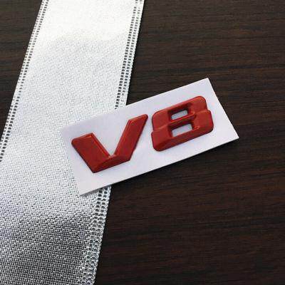 极速汽车立体v6v8排量车贴v12数字排量金属车标後尾标贴叶子板侧