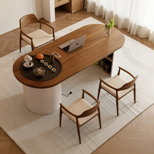 现代简约高端实木茶桌2025新款